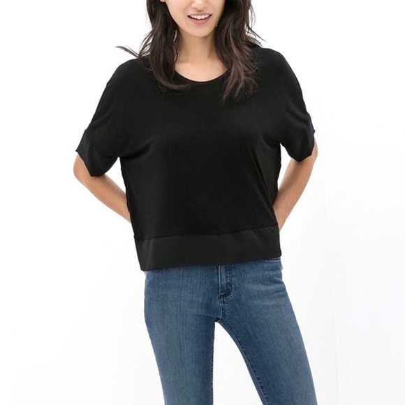 Zara Combined Hem Top - Picture 2 of 8